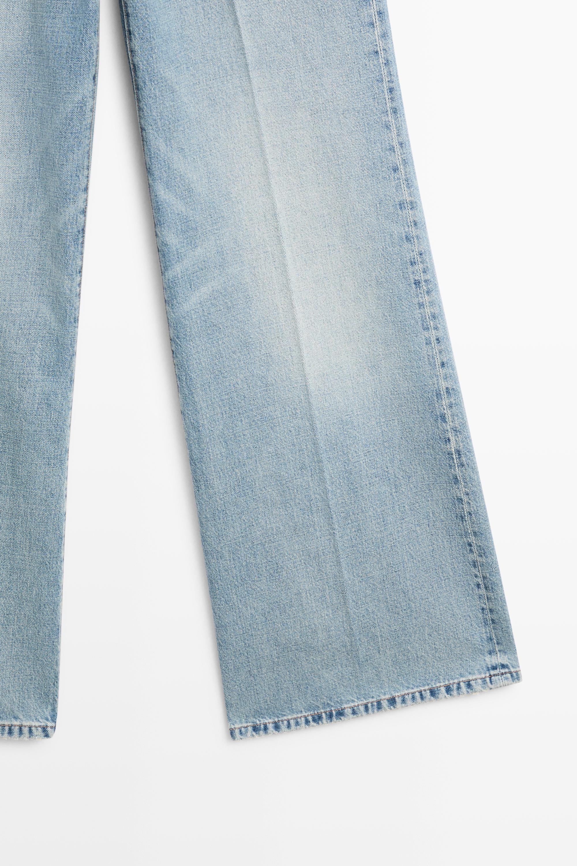 High-waist palazzo jeans